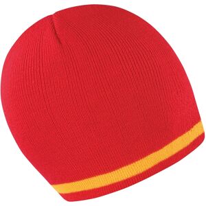 (One Size, Red / Yellow) Result Unisex Winter Essentials National Beanie Hat (One Size, Red / Yellow) Result Unisex Winter Essentials National Beanie Hat