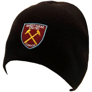 United OFFICIAL WEST HAM BLACK BEANIE HAT United OFFICIAL WEST HAM BLACK BEANIE HAT