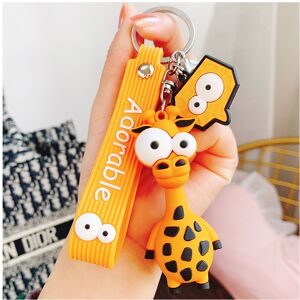 Unbranded (Giraffe) Giraffe Silicone Silly Keychain Fun And Cute Bag Accessory Perfect For Unbranded (Giraffe) Giraffe Silicone Silly Keychain Fun And Cute Bag Accessory Perfect For