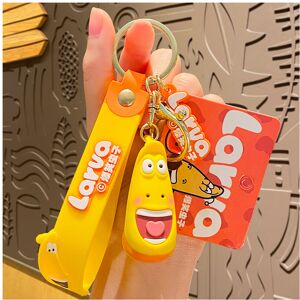 VEISHET (Yellow) Cartoon Pvc Adorable Larva Keychain Cute Couple Bag Accessory Gift VEISHET (Yellow) Cartoon Pvc Adorable Larva Keychain Cute Couple Bag Accessory Gift