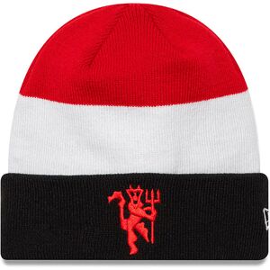 New Era Man UTD Flag Black Cuff Knit Beanie Hat New Era Man UTD Flag Black Cuff Knit Beanie Hat