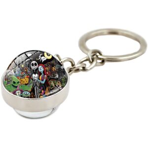 Unbranded (524331) Zinc Charming Alloy Nightmare Before Christmas Keychain Crystal Glass B Unbranded (524331) Zinc Charming Alloy Nightmare Before Christmas Keychain Crystal Glass B