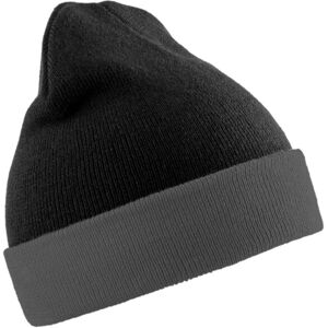 (One Size, Black/Grey) Result Genuine Recycled Unisex Adult Compass Beanie (One Size, Black/Grey) Result Genuine Recycled Unisex Adult Compass Beanie