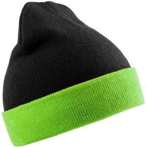 (One Size, Black/Lime Green) Result Genuine Recycled Unisex Adult Compass Beanie (One Size, Black/Lime Green) Result Genuine Recycled Unisex Adult Compass Beanie