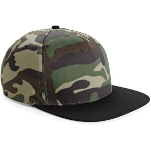 (One Size, Jungle Camo/ Black) Beechfield Camouflage Retro Snapback Cap (One Size, Jungle Camo/ Black) Beechfield Camouflage Retro Snapback Cap