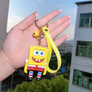 DINAMR (Yellow Sponge) Soft Spongebob Pvc Key Ring Cute And Fun Keychain For Kids And A DINAMR (Yellow Sponge) Soft Spongebob Pvc Key Ring Cute And Fun Keychain For Kids And A
