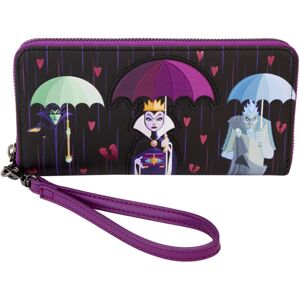 Loungefly Disney Villains Curse Your Hearts Zip Wristlet Wallet - Front Die-Cut Loungefly Disney Villains Curse Your Hearts Zip Wristlet Wallet - Front Die-Cut