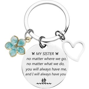 Unbranded (ML1182) My Sister Stainless Steel Keychain Pendant Exquisite Gift For Friends A Unbranded (ML1182) My Sister Stainless Steel Keychain Pendant Exquisite Gift For Friends A