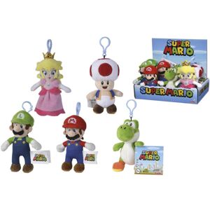 Simba 109231008 Super Mario Mario Luigi Toad, Yoshi or Peach Plush Keyring 12.5 Simba 109231008 Super Mario Mario Luigi Toad, Yoshi or Peach Plush Keyring 12.5