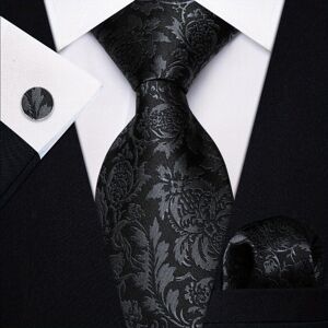 Unbranded 3pcs Mens Accessories Set Jacquard Necktie & Handkerchief & Cufflinks Set For We Unbranded 3pcs Mens Accessories Set Jacquard Necktie & Handkerchief & Cufflinks Set For We