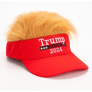 Unbranded (Red) President Hat Trump Embroidered Wig Baseball Hats Adjustable Take Back Cap Unbranded (Red) President Hat Trump Embroidered Wig Baseball Hats Adjustable Take Back Cap
