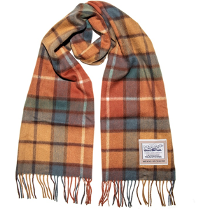 Heritage Traditions - 100% Wool - Autumn Check Brushed Wool Scarf Heritage Traditions - 100% Wool - Autumn Check Brushed Wool Scarf