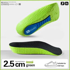 Unbranded (Green, 2.5CM) Memory Foam Height Increase Insoles For Men Women Shoes Feet Arch Unbranded (Green, 2.5CM) Memory Foam Height Increase Insoles For Men Women Shoes Feet Arch