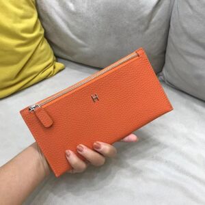 Unbranded (orange) 2024 New Women Wallets Genuine Leather Cowhide Long Wallet Fashion Bran Unbranded (orange) 2024 New Women Wallets Genuine Leather Cowhide Long Wallet Fashion Bran