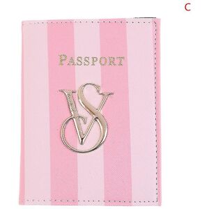 Unbranded (C) Signature Striped Women Passport Holder Wallet Floral Card Case Pu Leather Unbranded (C) Signature Striped Women Passport Holder Wallet Floral Card Case Pu Leather
