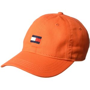 Tommy Hilfiger Men's Cotton Ardin Adjustable Baseball Cap Orange One Tommy Hilfiger Men's Cotton Ardin Adjustable Baseball Cap Orange One