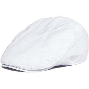 Bottega Veneta BOTVELA Men Cotton Twill Newsboy Flat Ivy Driving Hat Fitted Cap (Whit Bottega Veneta BOTVELA Men Cotton Twill Newsboy Flat Ivy Driving Hat Fitted Cap (Whit