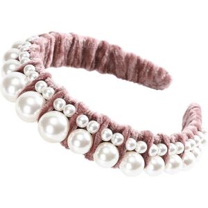 Unbranded (Pink) Women's Velvet Headband Hairband Pearl Hair Band Accessories Prom Wedding Unbranded (Pink) Women's Velvet Headband Hairband Pearl Hair Band Accessories Prom Wedding