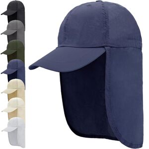 Unbranded (Navy Blue) UPF 50 Waterproof Sun Hat - Packable Unisex Baseball Cap with Neck Unbranded (Navy Blue) UPF 50 Waterproof Sun Hat - Packable Unisex Baseball Cap with Neck