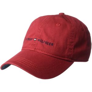 Tommy Hilfiger Men's Logo Dad Baseball Cap Tommy Red One Size Tommy Hilfiger Men's Logo Dad Baseball Cap Tommy Red One Size