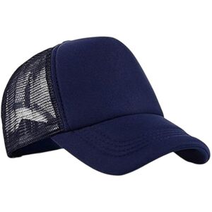 (One Size, Navy/Navy) Result Headwear Mens Core Detroit 1/2 Mesh Truckers Cap (One Size, Navy/Navy) Result Headwear Mens Core Detroit 1/2 Mesh Truckers Cap