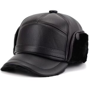 Unbranded (Black) Winter Protection Ear Hat Warmth Plush Peaked Cap Outdoors Fashion Gift Unbranded (Black) Winter Protection Ear Hat Warmth Plush Peaked Cap Outdoors Fashion Gift