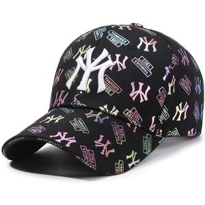 Unbranded (Black White) Embroidery My Letter Baseball Cap Colour Printing Peaked Caps Brea Unbranded (Black White) Embroidery My Letter Baseball Cap Colour Printing Peaked Caps Brea