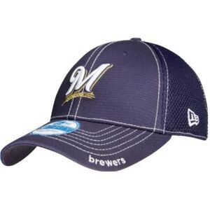New Era MLB Milwaukee Brewers Neo Fitted Baseball Cap Navy Small/Medium New Era MLB Milwaukee Brewers Neo Fitted Baseball Cap Navy Small/Medium