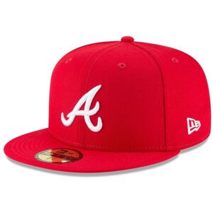 New Era 59Fifty MLB Basic Atlanta Braves Fitted Scarlet Red Headwear Cap (7 1/8) New Era 59Fifty MLB Basic Atlanta Braves Fitted Scarlet Red Headwear Cap (7 1/8)