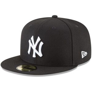 New Era New York Yankees Basic 59Fifty Fitted Cap Hat Black/White 11591127 (Size New Era New York Yankees Basic 59Fifty Fitted Cap Hat Black/White 11591127 (Size