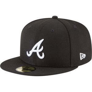 New Era 59Fifty Hat MLB Basic Atlanta Braves Black/White Fitted Baseball Cap (7 New Era 59Fifty Hat MLB Basic Atlanta Braves Black/White Fitted Baseball Cap (7