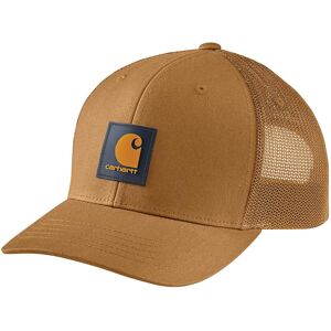 Carhartt Men's Rugged Flex Twill Mesh Back Logo Patch Cap Brown/Honey Carhartt Men's Rugged Flex Twill Mesh Back Logo Patch Cap Brown/Honey