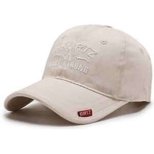 Unbranded (Beige) Akurtz Letter Embroidery Baseball Cap Outdoor Sun Protection Hat Breatha Unbranded (Beige) Akurtz Letter Embroidery Baseball Cap Outdoor Sun Protection Hat Breatha