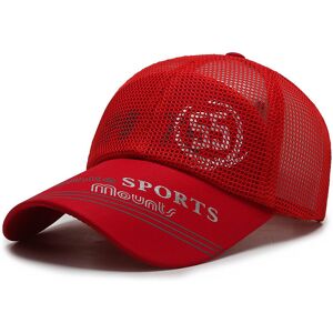 Unbranded (Red) Sports White Mount Letter Printing Mesh Baseball Cap Sun Breathable Protec Unbranded (Red) Sports White Mount Letter Printing Mesh Baseball Cap Sun Breathable Protec