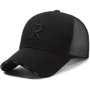 Unbranded (Black) Embroidered r Logo Mesh Duckbill Cap Sunshade Outdoor Baseball Breathabl Unbranded (Black) Embroidered r Logo Mesh Duckbill Cap Sunshade Outdoor Baseball Breathabl