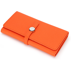 Unbranded (Orange) Genuine Leather Long Women Large Capacity Wallets Unbranded (Orange) Genuine Leather Long Women Large Capacity Wallets