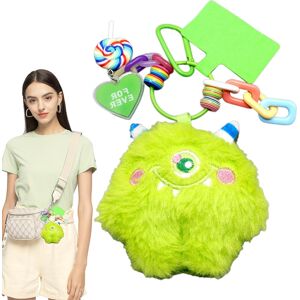 Unbranded (Green) Cute Keychains For Car Keys Cute Plush Keychain Pendant - Colorful Plu Unbranded (Green) Cute Keychains For Car Keys Cute Plush Keychain Pendant - Colorful Plu