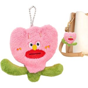 Unbranded Small Keychain Plush, Portable Abstract Flower Plush Charm, Funny Purse Charm, B Unbranded Small Keychain Plush, Portable Abstract Flower Plush Charm, Funny Purse Charm, B