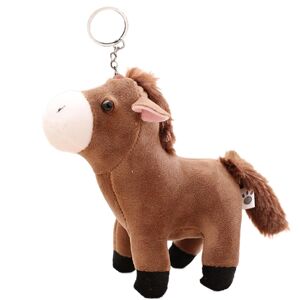 Unbranded (Grey Brown) Horse Doll Keychain - Cute Horse Plush Doll Pendant Keychain - Shou Unbranded (Grey Brown) Horse Doll Keychain - Cute Horse Plush Doll Pendant Keychain - Shou