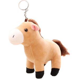 Unbranded (Light Brown) Horse Doll Keychain - Cute Horse Plush Doll Pendant Keychain - Sho Unbranded (Light Brown) Horse Doll Keychain - Cute Horse Plush Doll Pendant Keychain - Sho