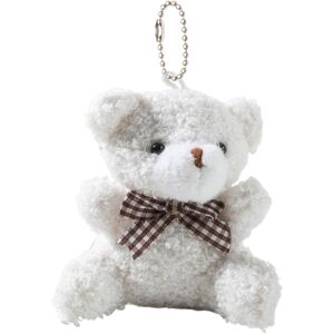 Unbranded (White) Bear Keychain Charm - Cartoon Car Keyring Decoration,Stuffed Animal Doll Unbranded (White) Bear Keychain Charm - Cartoon Car Keyring Decoration,Stuffed Animal Doll