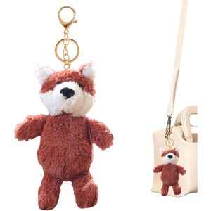 Unbranded Plush Fox Keychain,Animal Stuffed Key Holder - 5.9 Inches Purse Keyring Soft Cut Unbranded Plush Fox Keychain,Animal Stuffed Key Holder - 5.9 Inches Purse Keyring Soft Cut