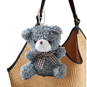 Unbranded (Gray) Bear Keychain Charm - Cartoon Car Keyring Decoration,Stuffed Animal Doll, Unbranded (Gray) Bear Keychain Charm - Cartoon Car Keyring Decoration,Stuffed Animal Doll,