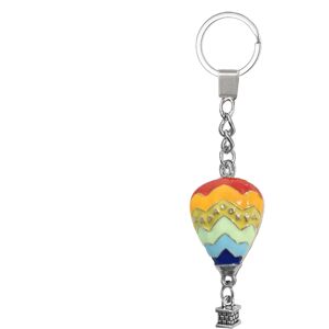 Unbranded Hot Air Balloon Key Chain,Stainless Steel Rainbow Keychain Pendant Turkey Colo Unbranded Hot Air Balloon Key Chain,Stainless Steel Rainbow Keychain Pendant Turkey Colo