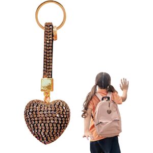 Unbranded (Gray) Sparkling Heart Keychain - Couple Key Chain,Love Heart Rhinestone Key Rin Unbranded (Gray) Sparkling Heart Keychain - Couple Key Chain,Love Heart Rhinestone Key Rin