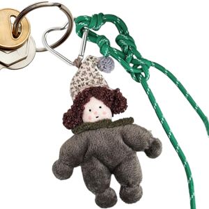 Unbranded (Gray) Keychain Charm Plush,Portable Purse Pendant Cute Keychain Accessories f Unbranded (Gray) Keychain Charm Plush,Portable Purse Pendant Cute Keychain Accessories f