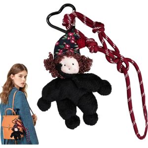 Unbranded (Black) Keychain Charm Plush,Portable Purse Pendant Cute Keychain Accessories Unbranded (Black) Keychain Charm Plush,Portable Purse Pendant Cute Keychain Accessories