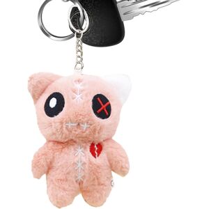 Unbranded (Pink) Cat Plush Keychain Backpack Pendant Big Eyed Alien Cats Cute Toy Ador Unbranded (Pink) Cat Plush Keychain Backpack Pendant Big Eyed Alien Cats Cute Toy Ador