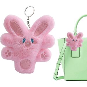 Unbranded (Pink) Rabbit Plush Keychain - Rabbit Stuffed Animal Doll Toy - Lovely Creative Unbranded (Pink) Rabbit Plush Keychain - Rabbit Stuffed Animal Doll Toy - Lovely Creative