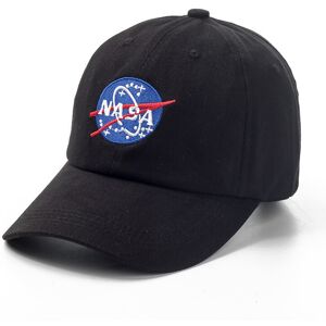 Unbranded (Black) Letter Style Nasa Embroidery Hat Baseball Cap Male And Female Helmet Cap Unbranded (Black) Letter Style Nasa Embroidery Hat Baseball Cap Male And Female Helmet Cap